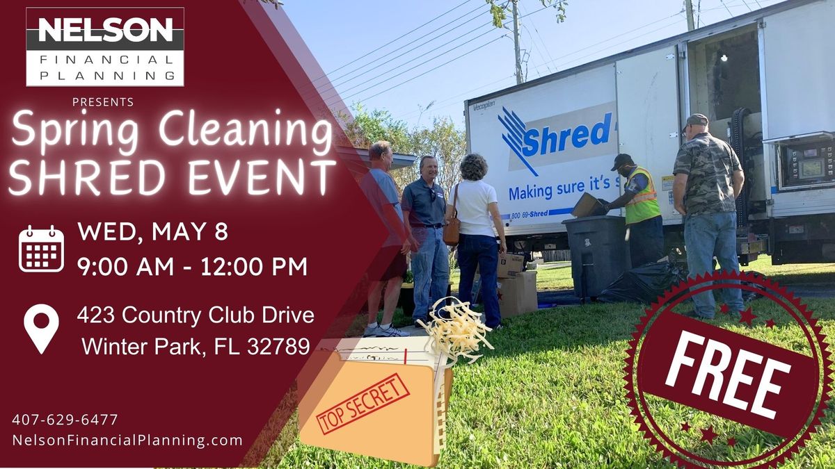 Spring Cleaning SHRED EVENT