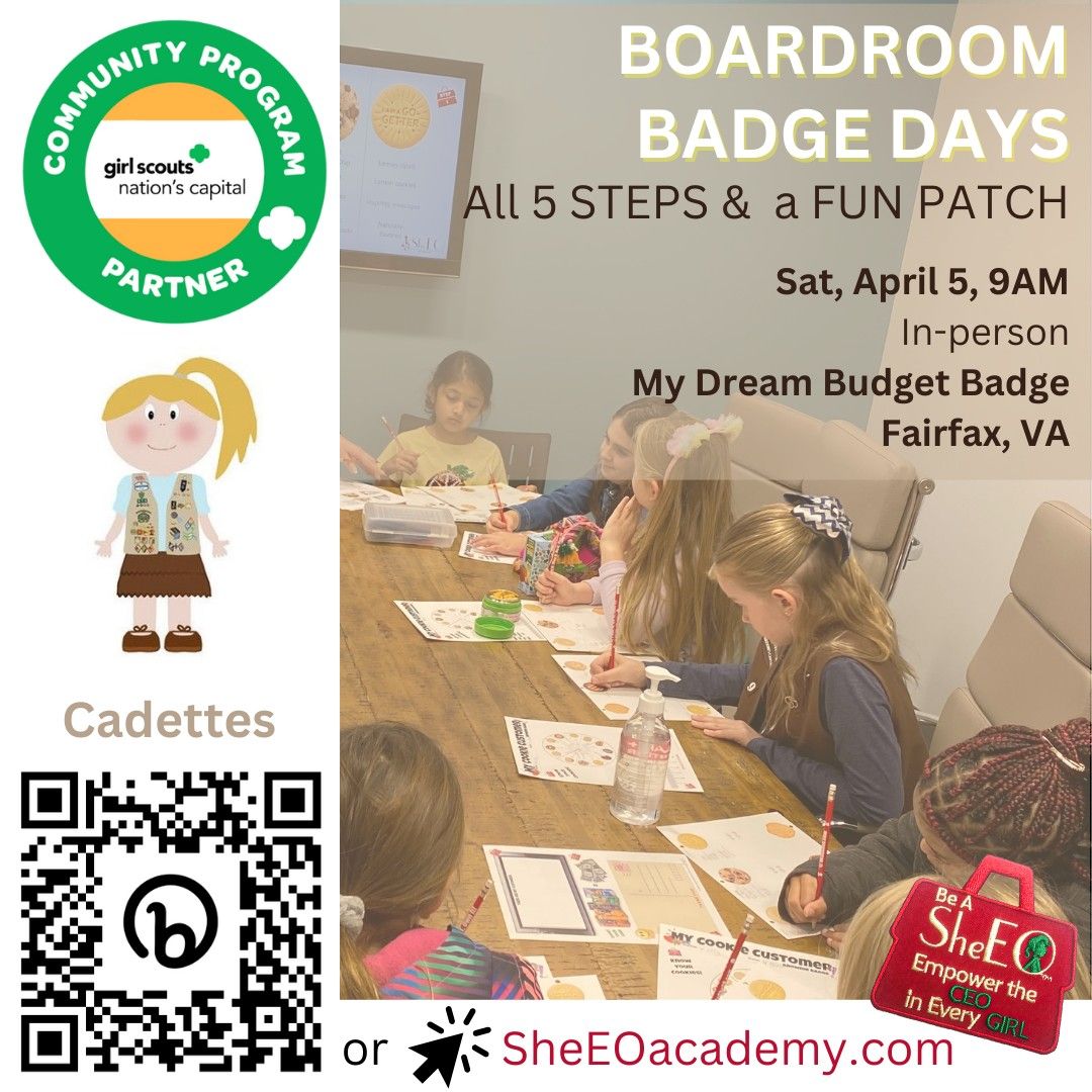 Boardroom Badge Day: My Dream Budget (Cadettes)