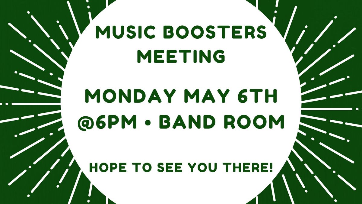 Music Boosters Meeting