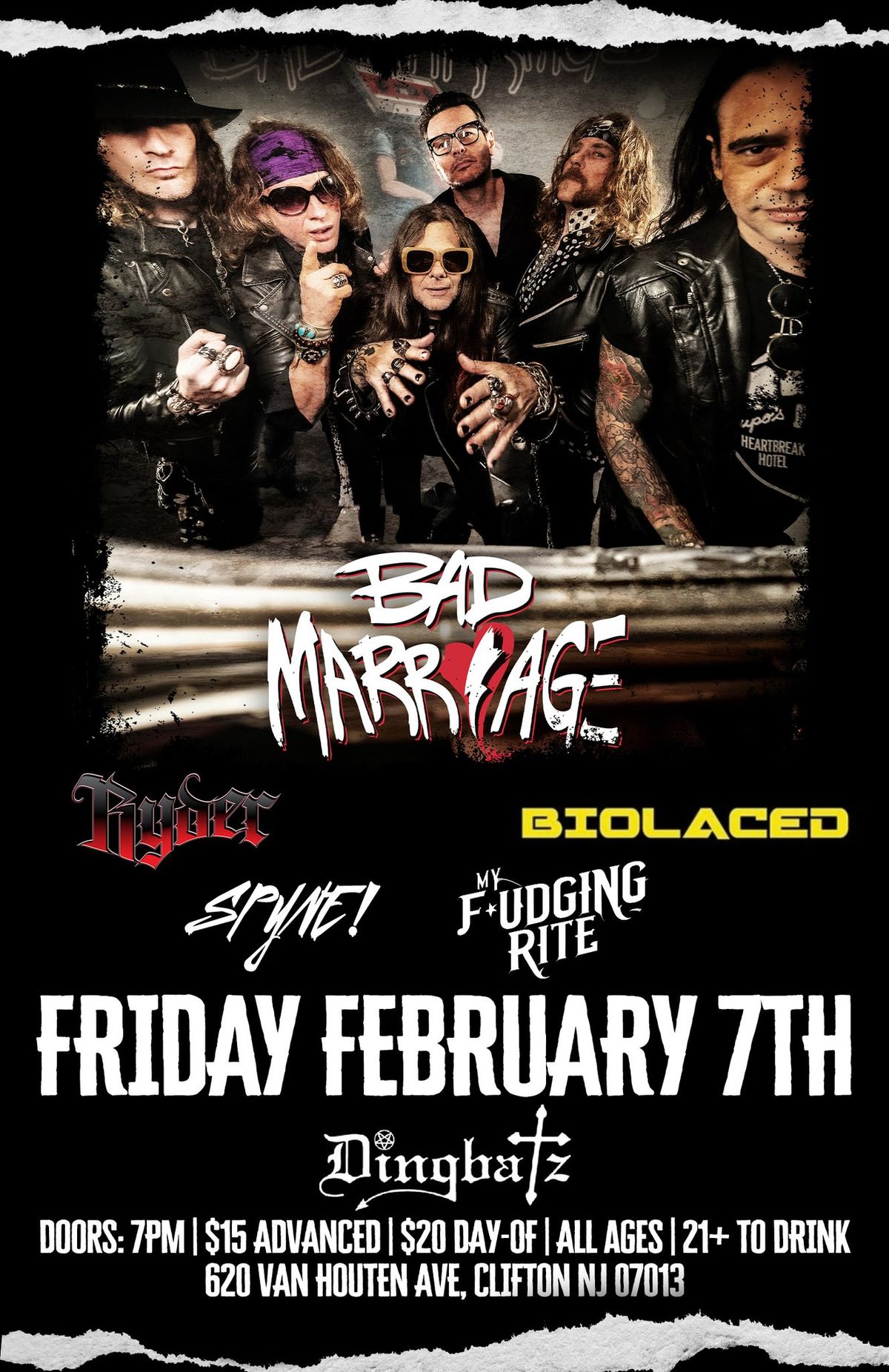 Bad Marriage \/ Ryder \/ Biolaced \/ Spyne! \/ My Fudging Rite