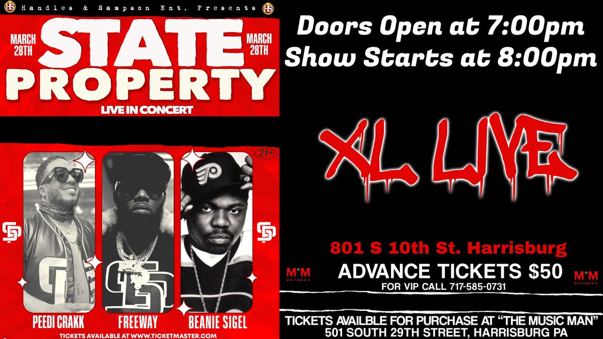 Handles & Sampson Present:  State Property Members Peedi Crakk, Freeway, and Beanie Sigel