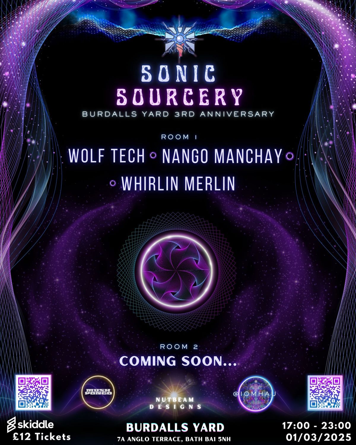 Sonic Sourcery \/\/ Burdalls Yard with Wolf Tech, Nango Manchay, Whirlin Merlin & More