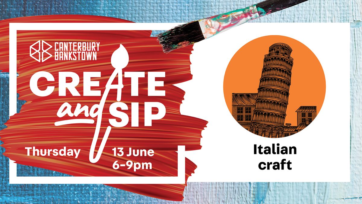 Create and Sip: A Cultural Experience - Italian craft 