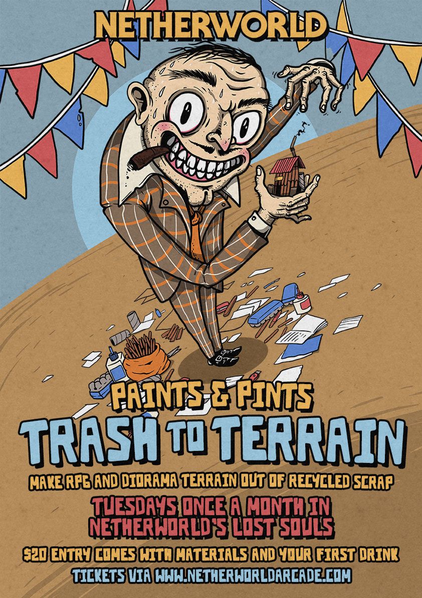 Trash To Terrain $$ - A Scrap Building Miniatures Evening