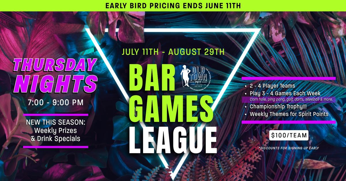 Summer 2024 Bar Games League