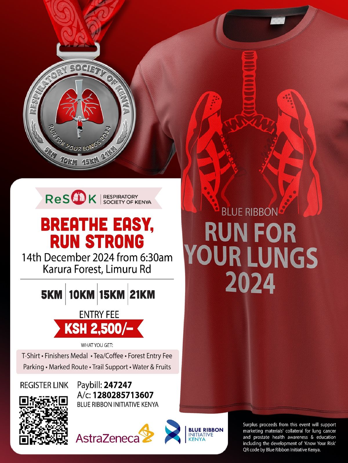 Blue Ribbon RUN FOR YOUR LUNGS 2024