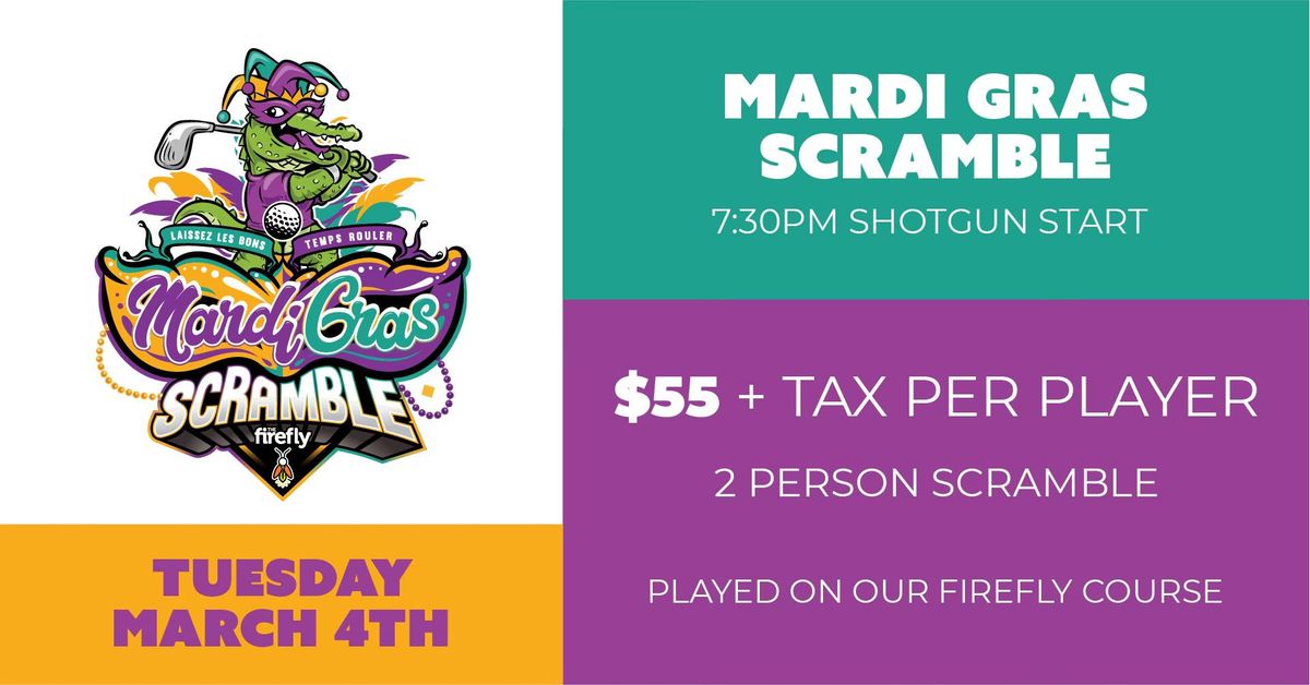 Mardi Gras Scramble at The Firefly