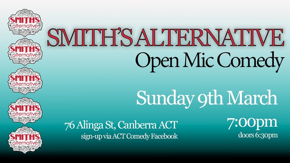 Smith's Open Mic Comedy March