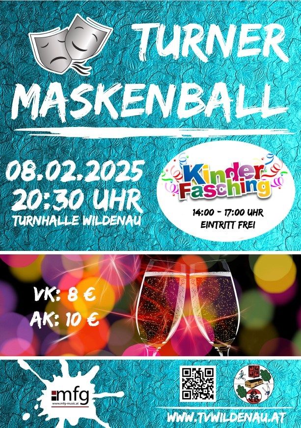 Turnermaskenball und Kinderfasching am Nachmittag