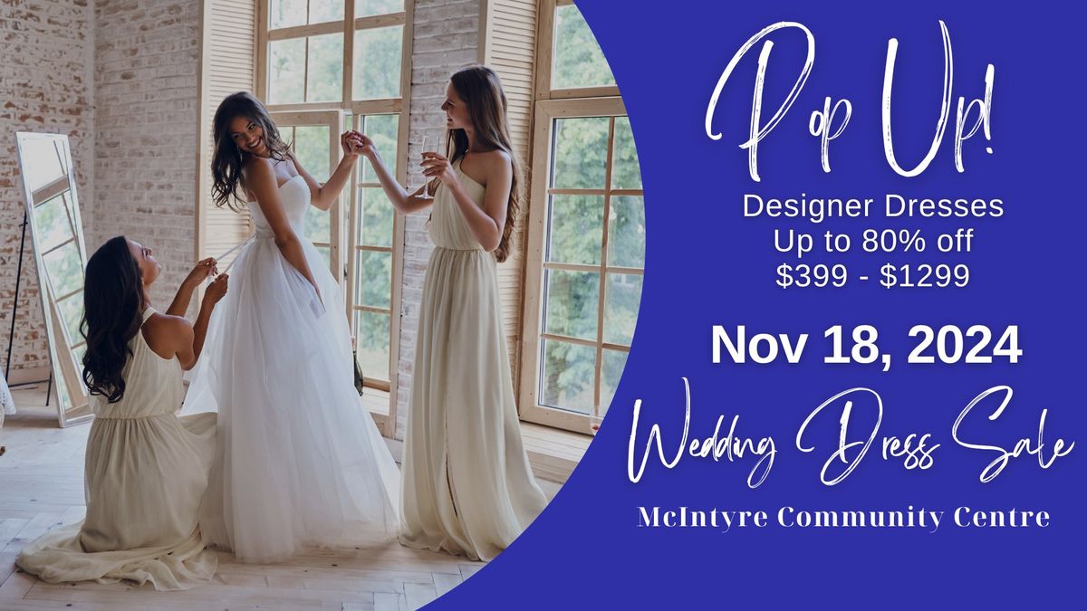 Timmins Pop Up Wedding Dress Sale