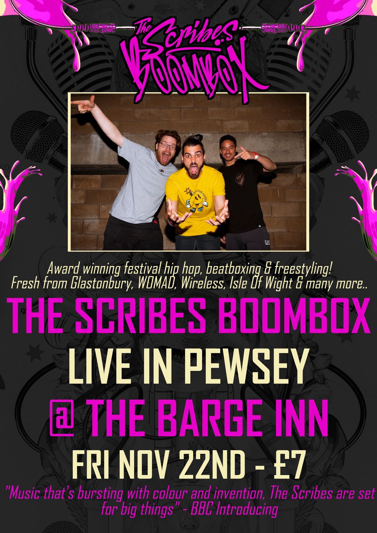 The Barge Inn presents The Scribes