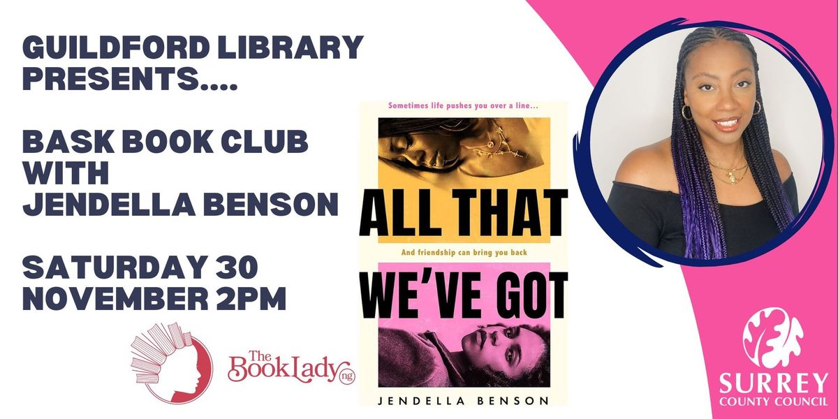 BASK book club at Guildford Library with Jendella Benson