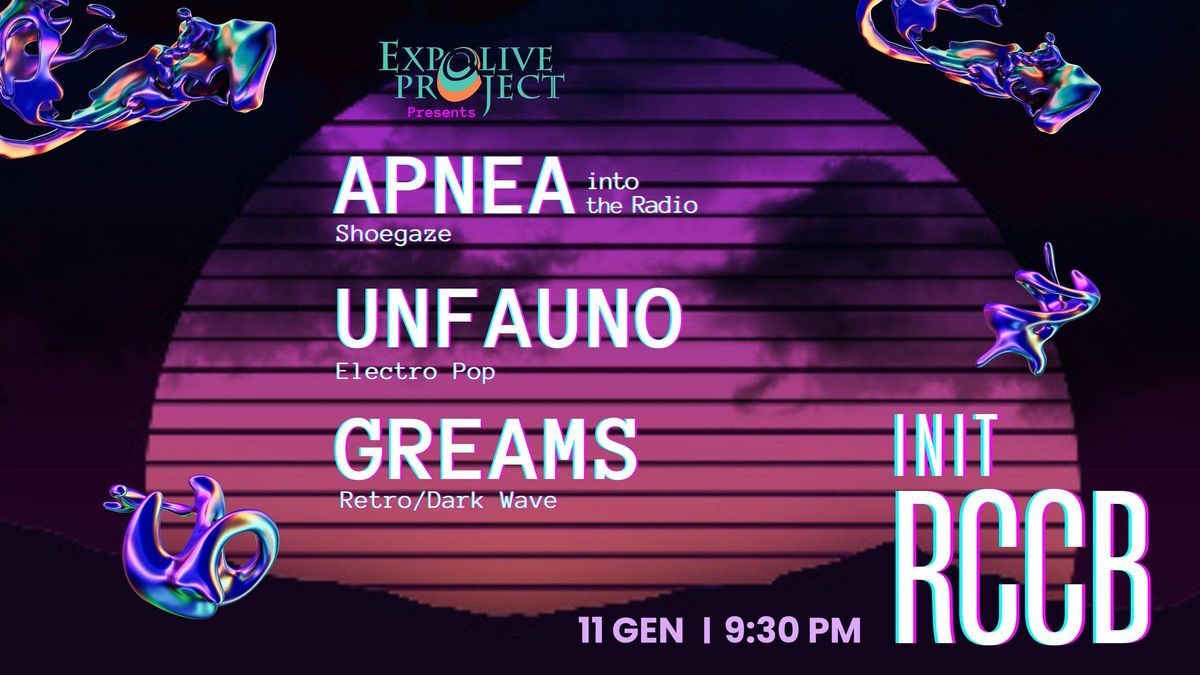 Greams + UnFauno + Apnea into the Radio \/\/ Live at RCCB INIT