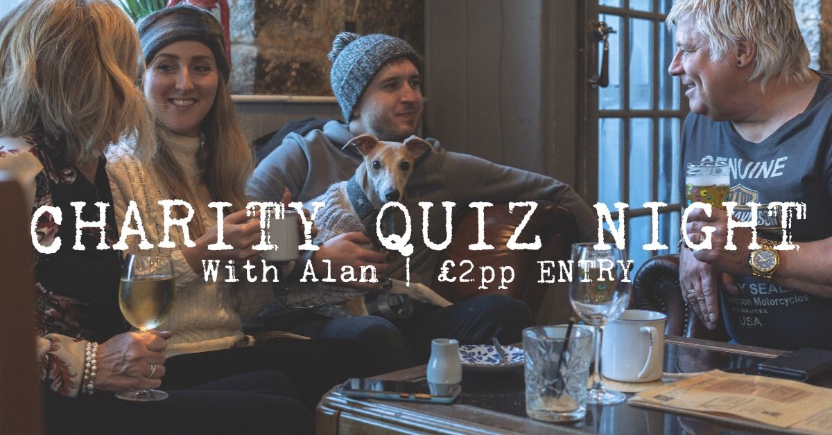 Charity Quiz Night with Alan \ud83e\udde0\ud83e\uddd0