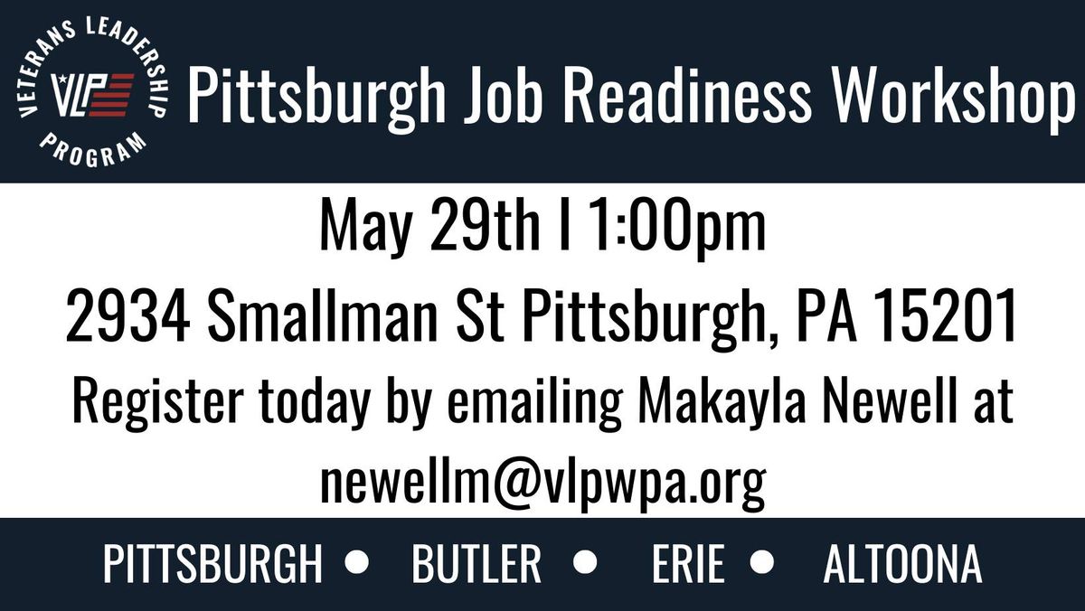 Pittsburgh Job Readiness Workshop