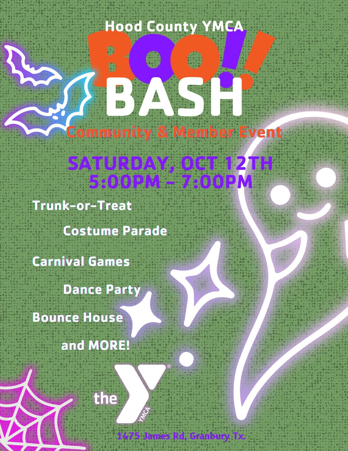 Hood County Y: BOO BASH!