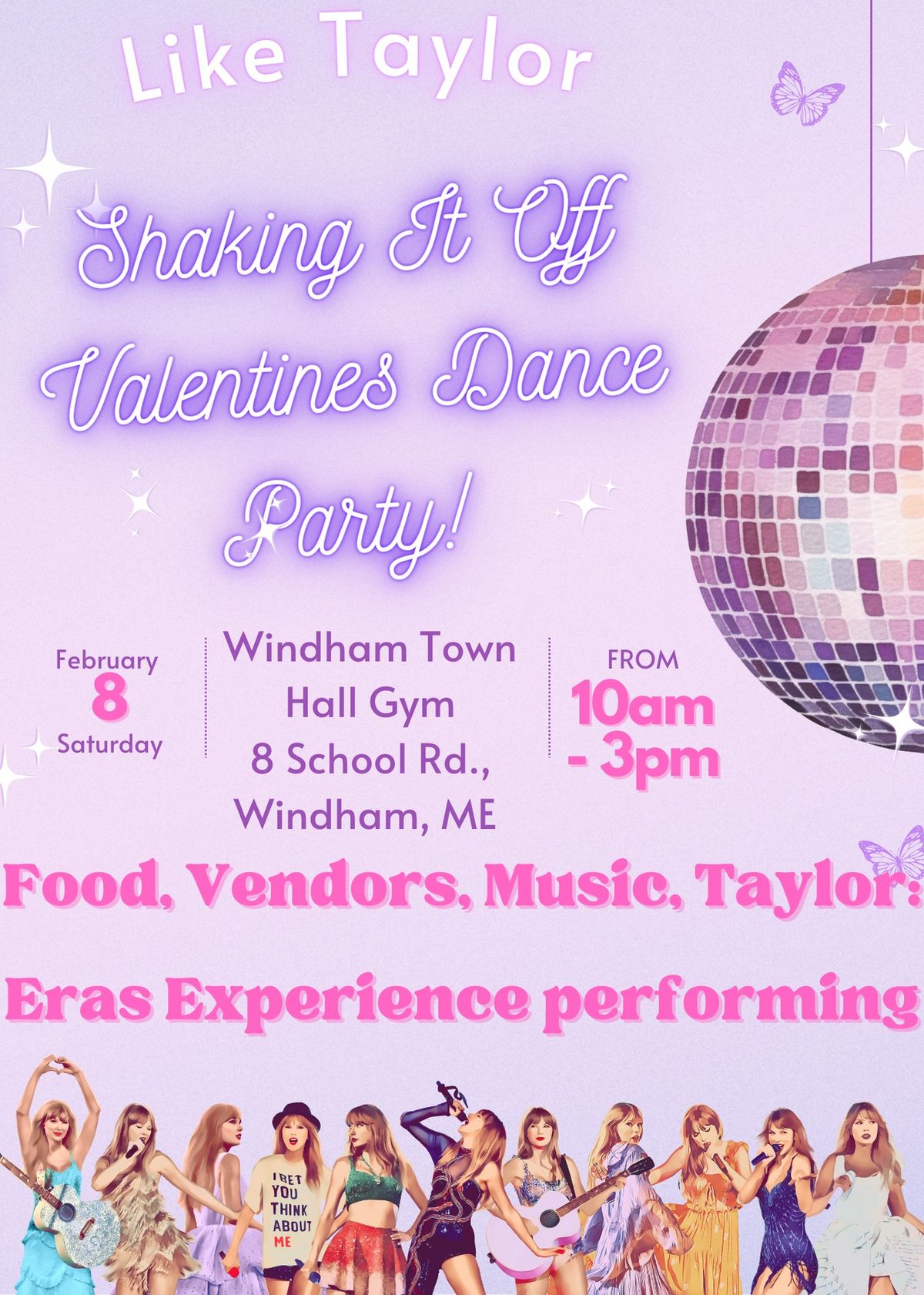 LIKE Taylor  - Shaking It Off Valentines Day Party - Event for all ages