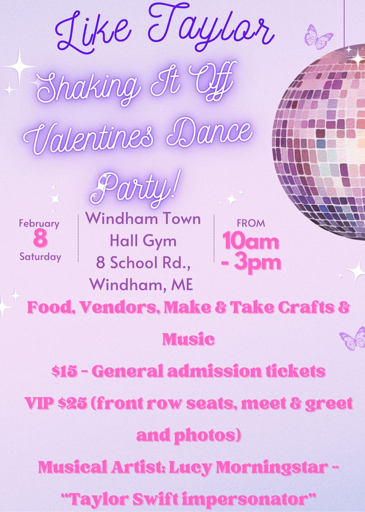 LIKE Taylor  - Shaking It Off Valentines Dance Party - Event for all ages