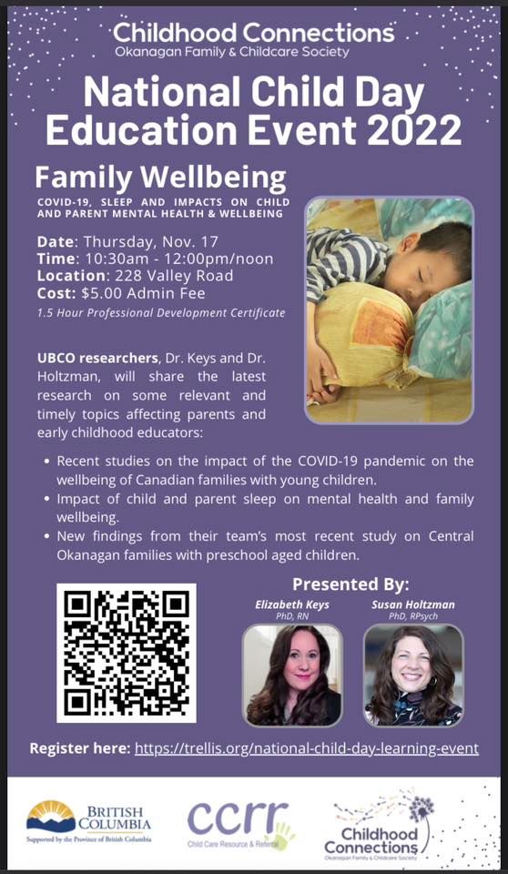 National Child Day Education Event, 228 Valley Rd, Kelowna, BC V1V 2G2, Canada, 17 November 2022