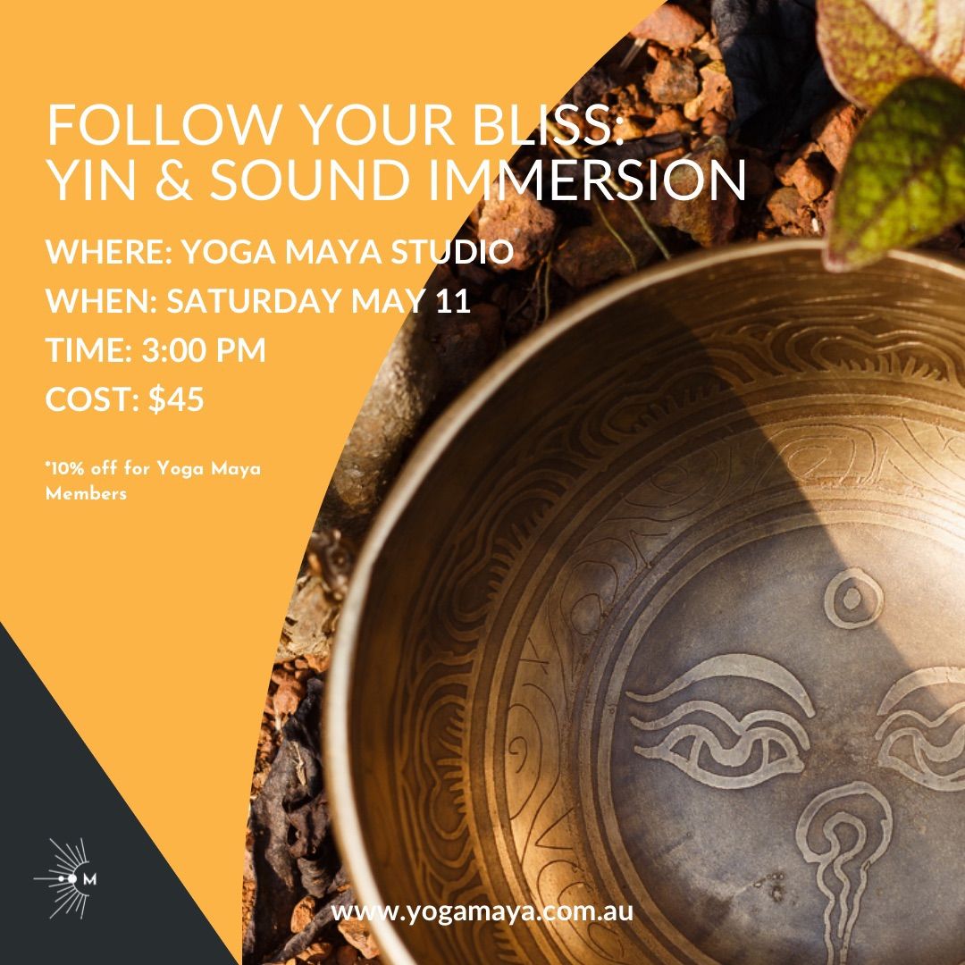 Yin & Sound Immersion - Follow your Bliss \ud83e\udeb7\u2728 Perfect gift for Mum this Mother\u2019s Day!