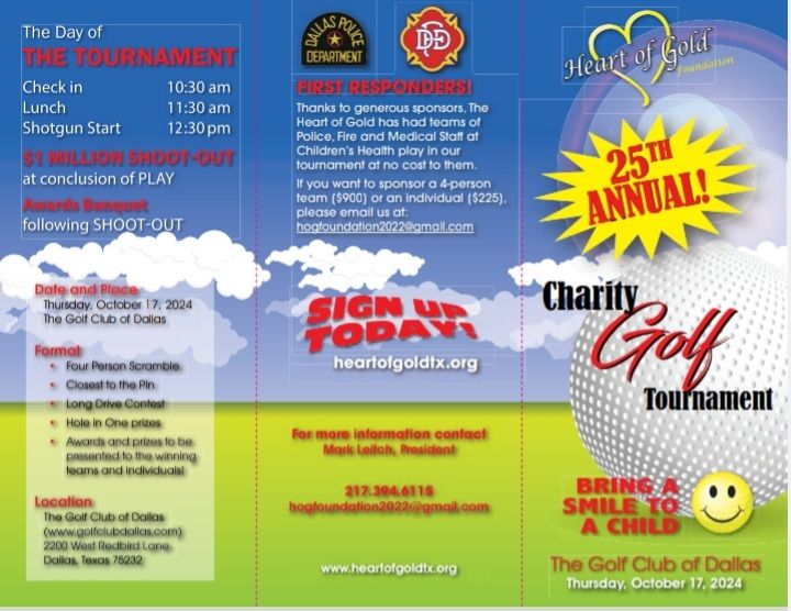 Heart of Gold Foundation, 25th Annual Golf Tournament 