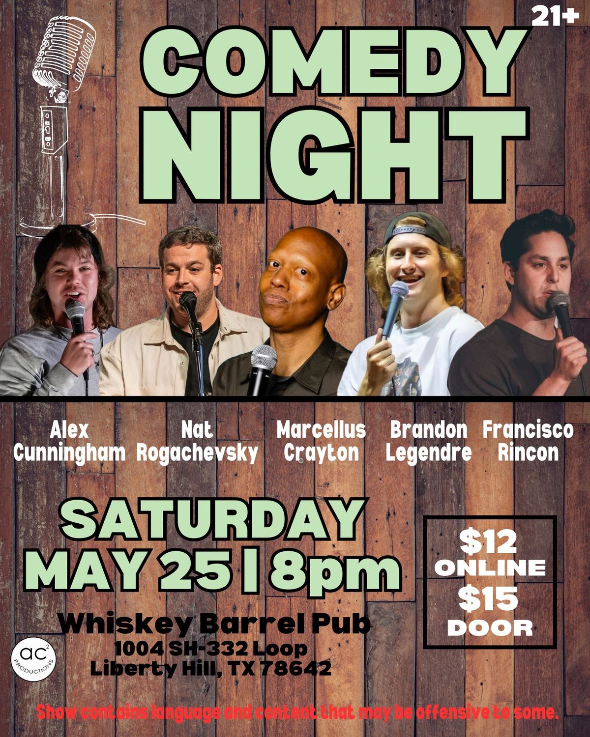 Comedy Night at Whiskey Barrel Pub