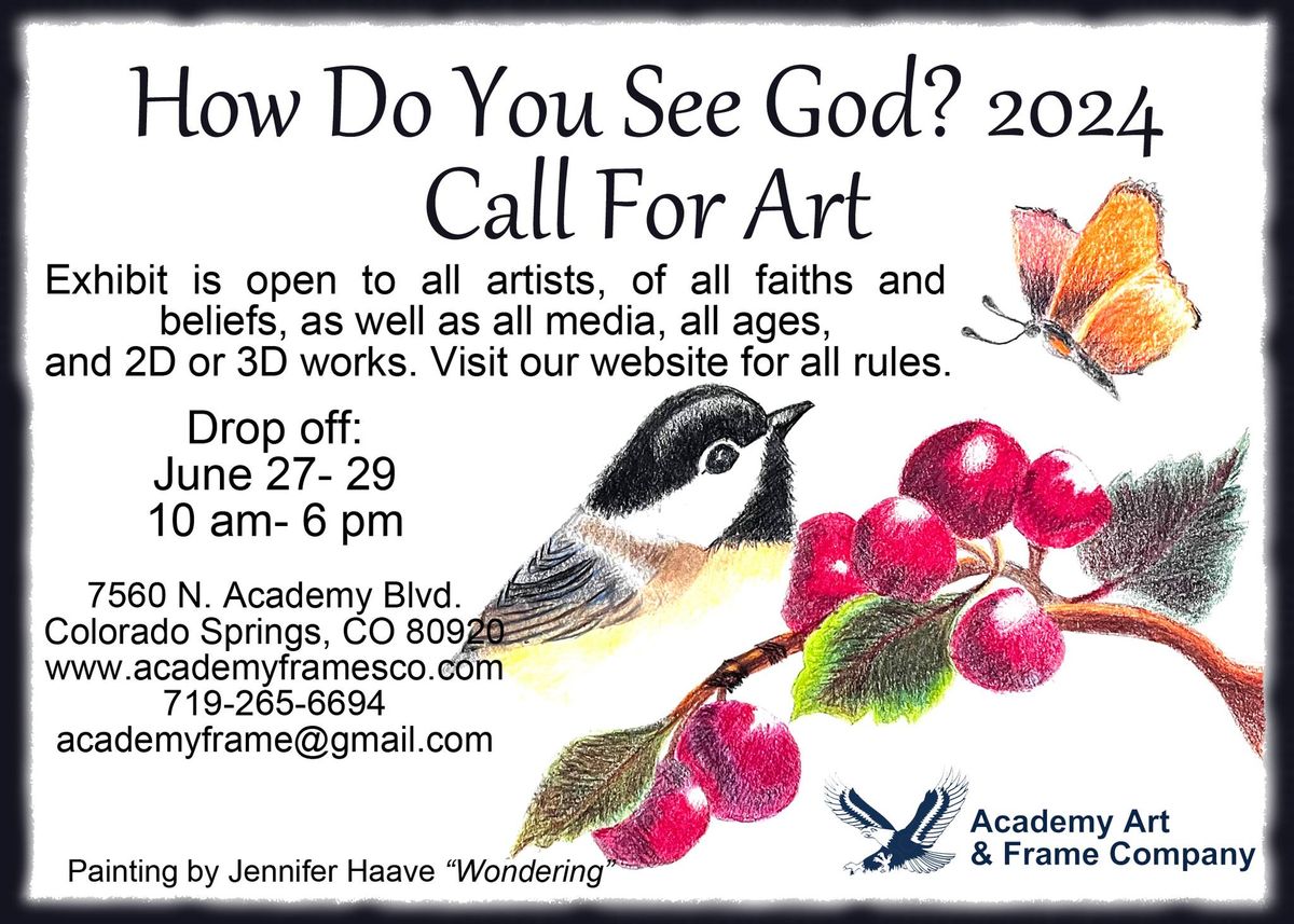 Call for Art: How Do You See God? 2024