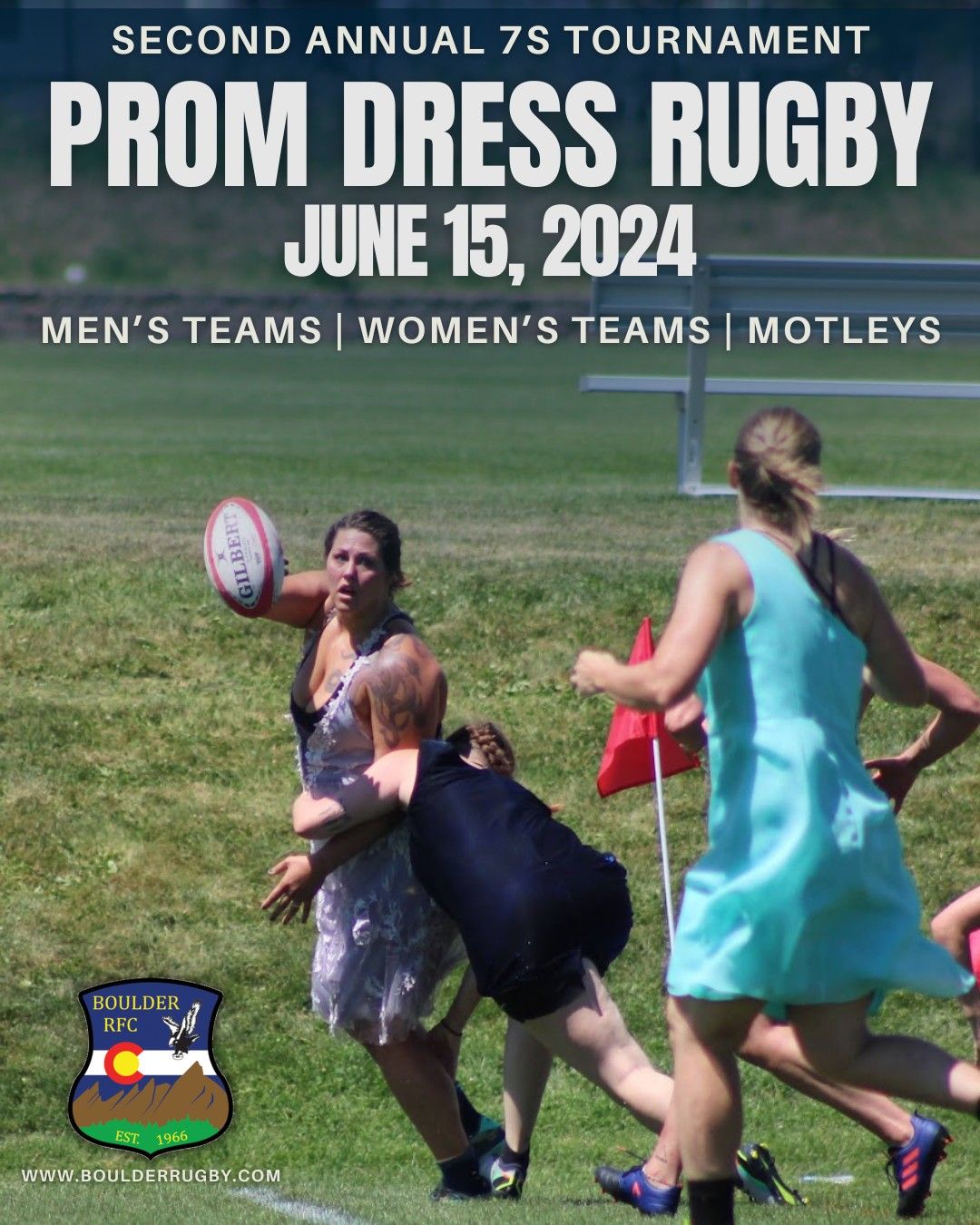 Prom Dress Rugby 7s Tournament hosted by the Boulder Babes