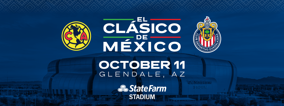 EL CL\u00c1SICO DE M\u00c9XICO: Club Am\u00e9rica vs. Chivas de Guadalajara