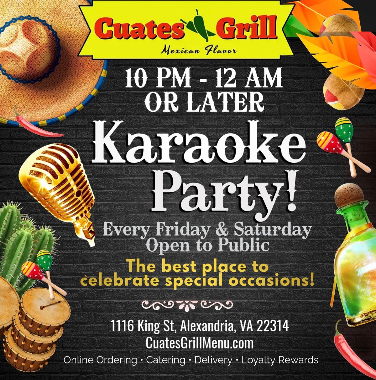 Karaoke at Cuates Grill Alexandria Virginia