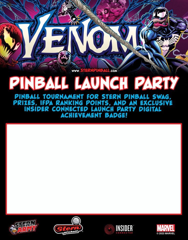 RLM Amusements Stern Venom Pinball Official Launch Party!