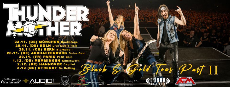 THUNDERMOTHER Black And Gold Tour Part II | Backstage M\u00fcnchen 2023