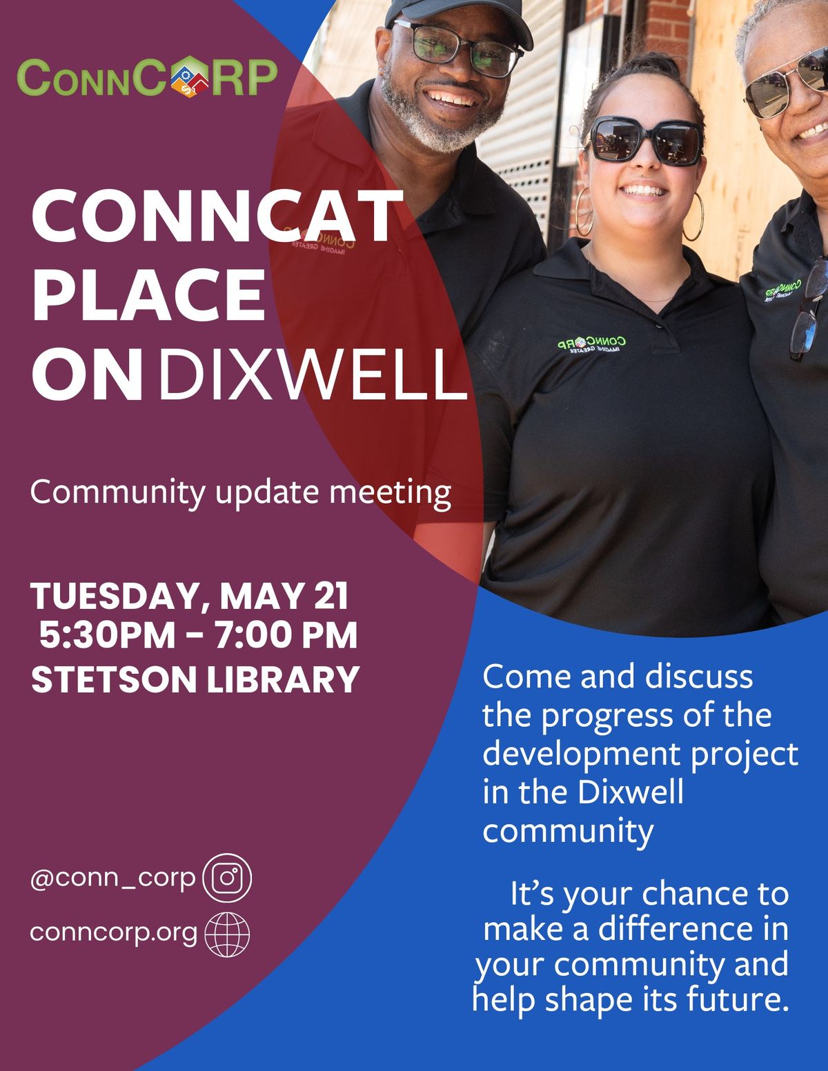 ConnCAT Place on Dixwell: Comunnity Update Meeting
