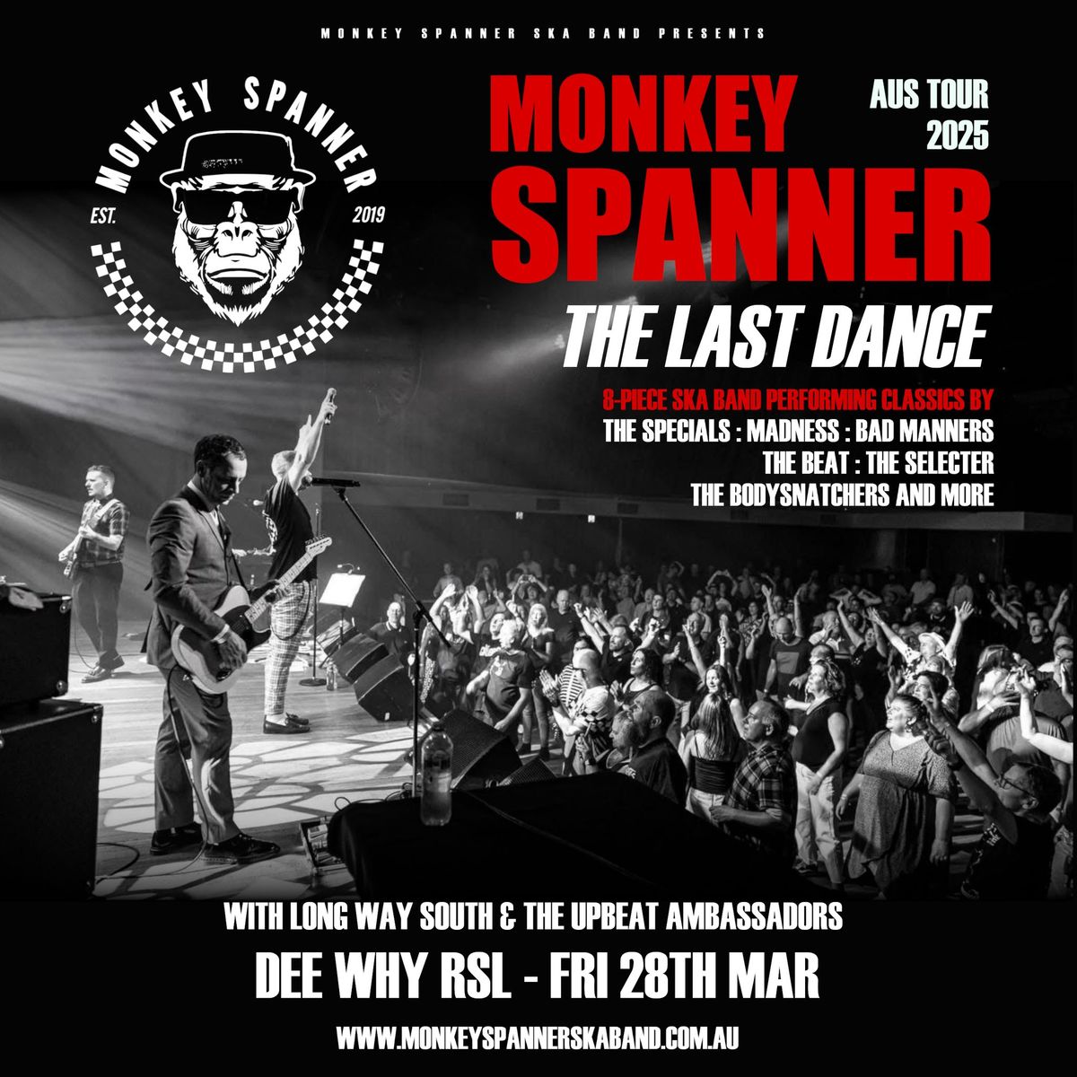 Monkey Spanner Ska Band \u2013 \u201cThe Last Dance\u201d Final Australian Tour - Dee Why RSL