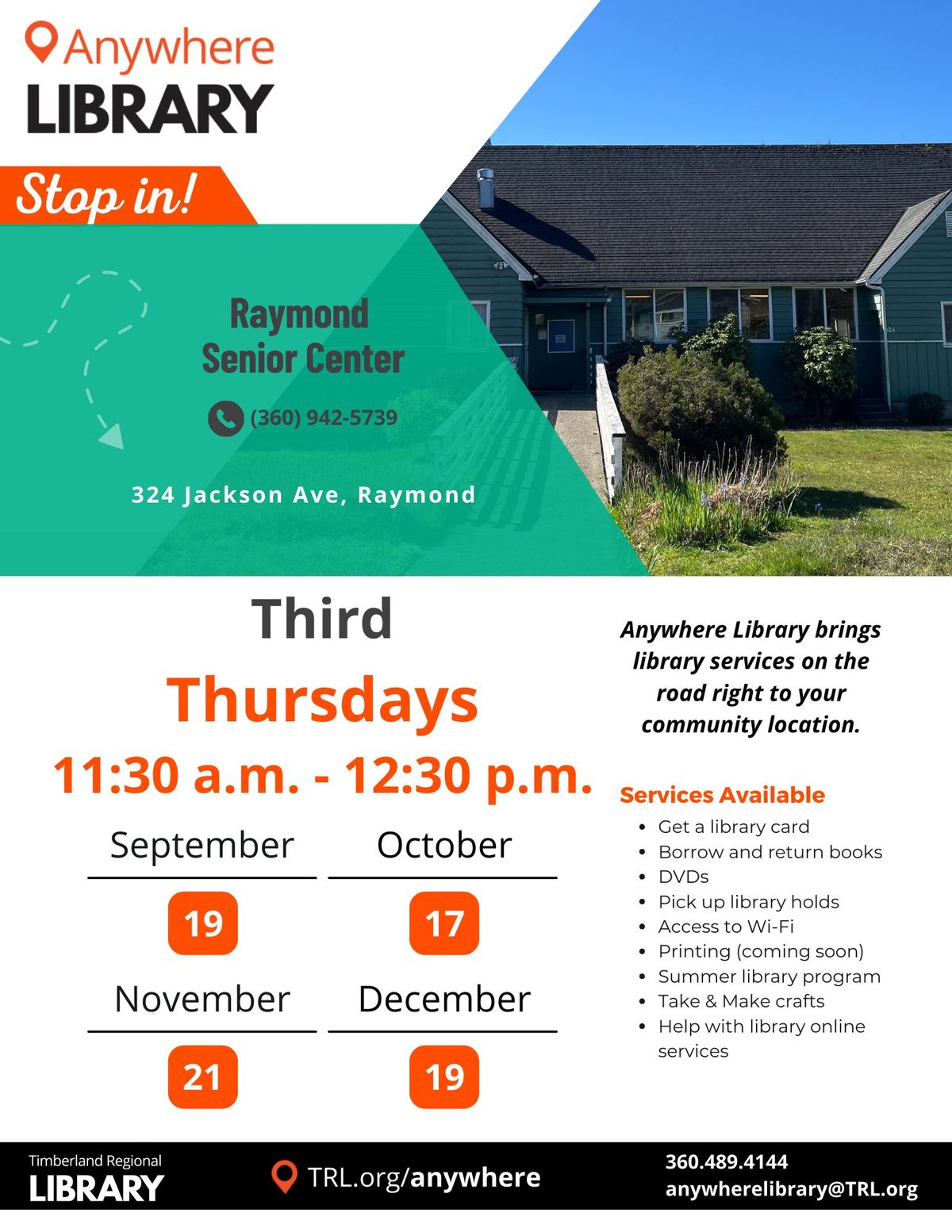 Anywhere Library @ Raymond Senior Center