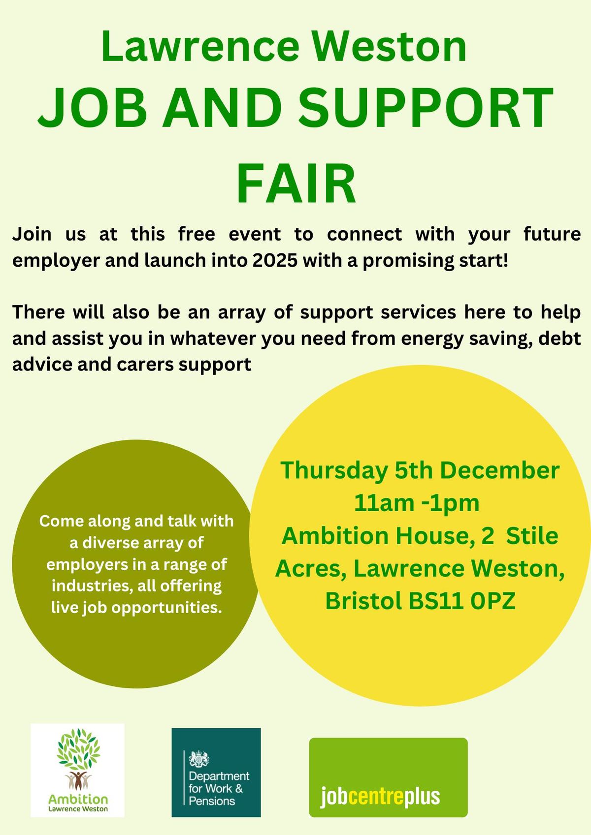 Lawrence Weston Job and Support Fair