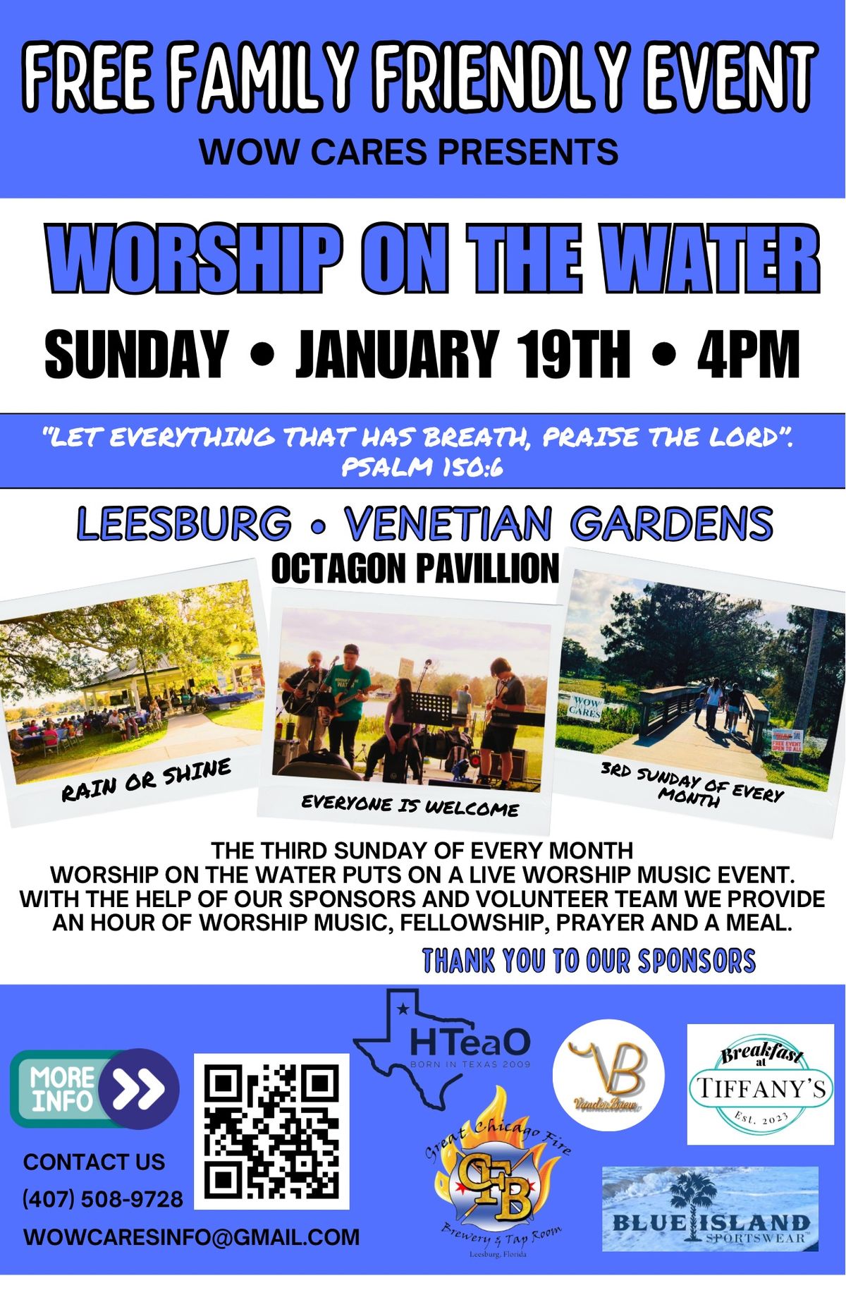 Worship On the Water \u2022 monthly event 