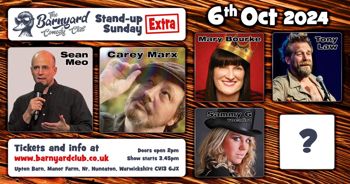 6th Oct Stand-up Comedy at The Barnyard Club