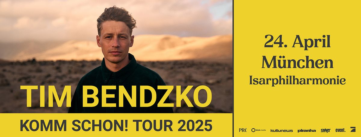 Tim Bendzko I Komm Schon! Tour 2025 I M\u00fcnchen