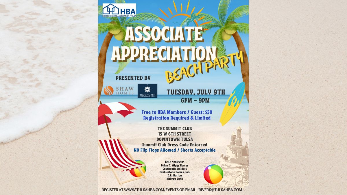 General Membership Mixer - Associate Appreciation Beach Party