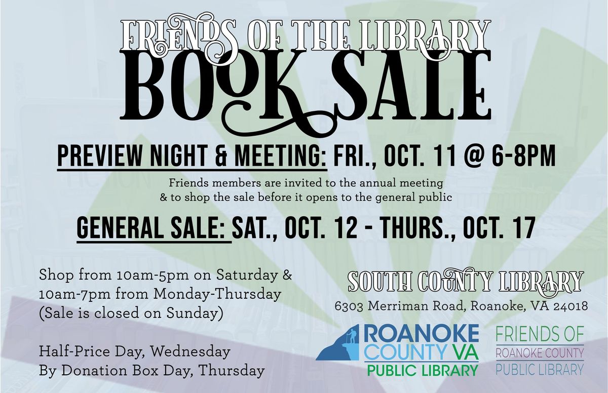 Friends of the Library Fall Book Sale