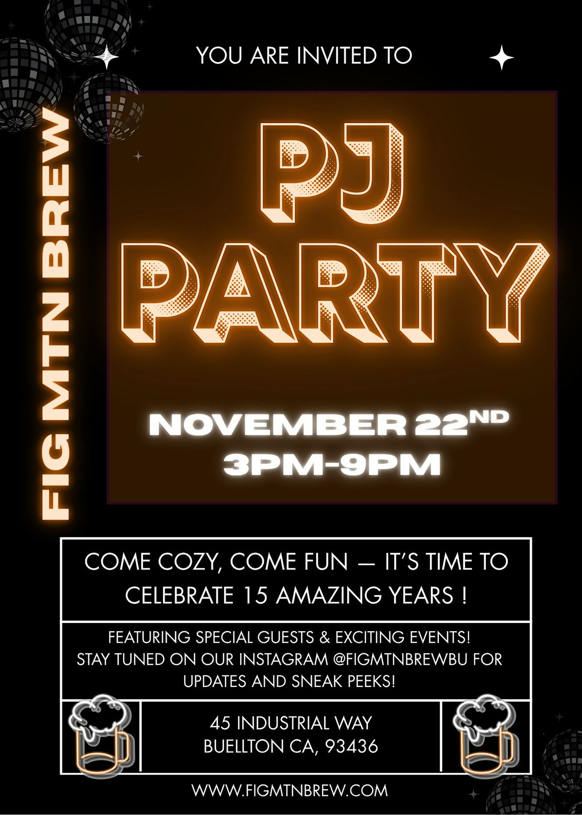 15th Anniversary PJ Party