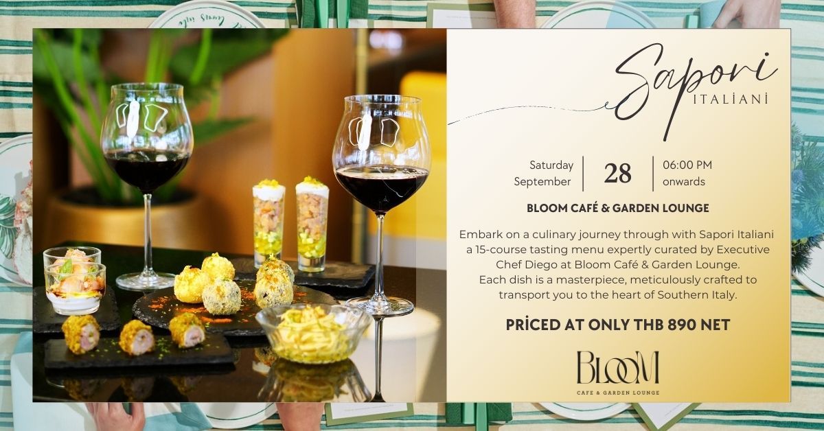 Sapori Italiani | Bloom Caf\u00e9 & Garden Lounge