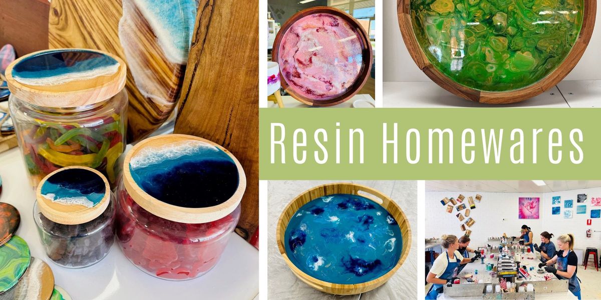 Resin Homewares Class: Serving Tray and Jars