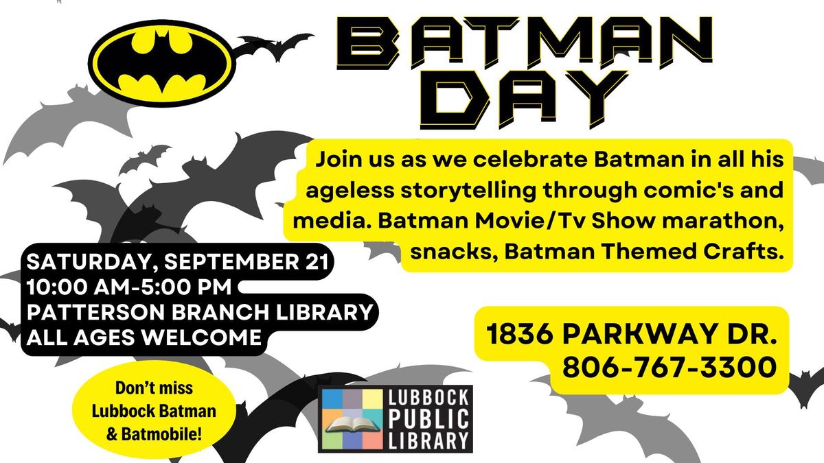 Batman Day at Patterson Branch Library