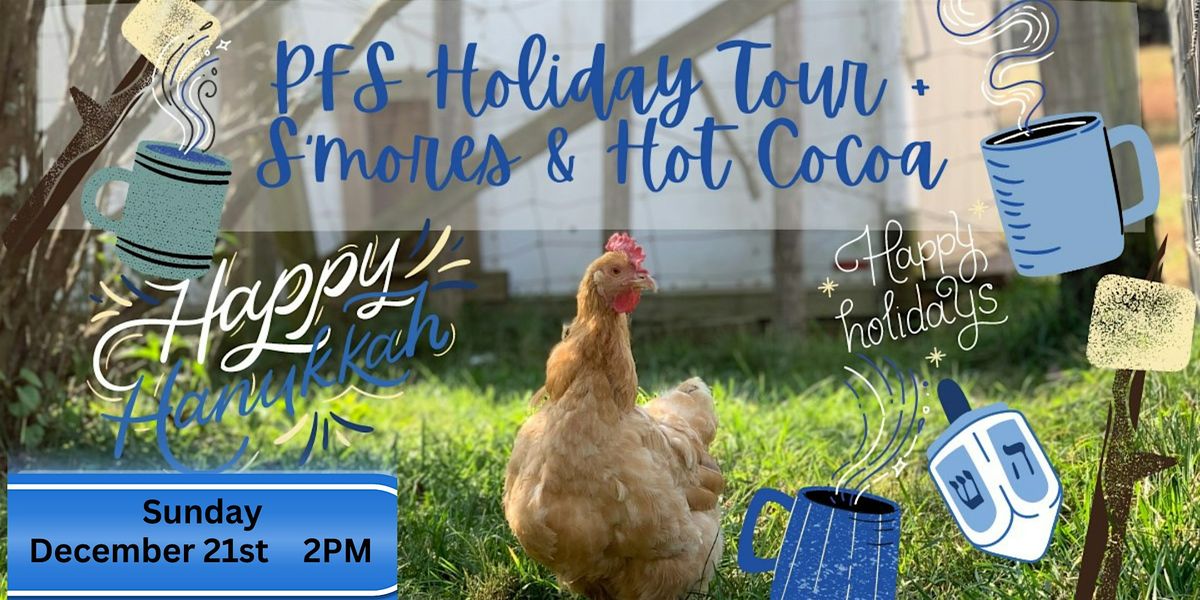 Dec 2025 Holiday Tour & Hannukah event at Peaceful Fields Sanctuary
