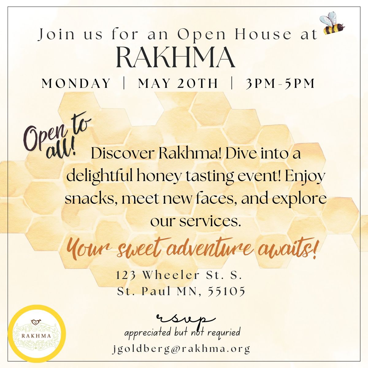 Rakhma's Open House for National Bee Day