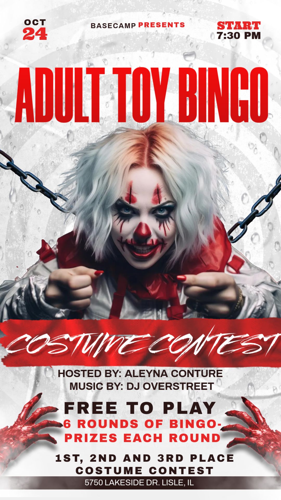 Adult Toy Bingo w\/ Costume Contest - Free to Play