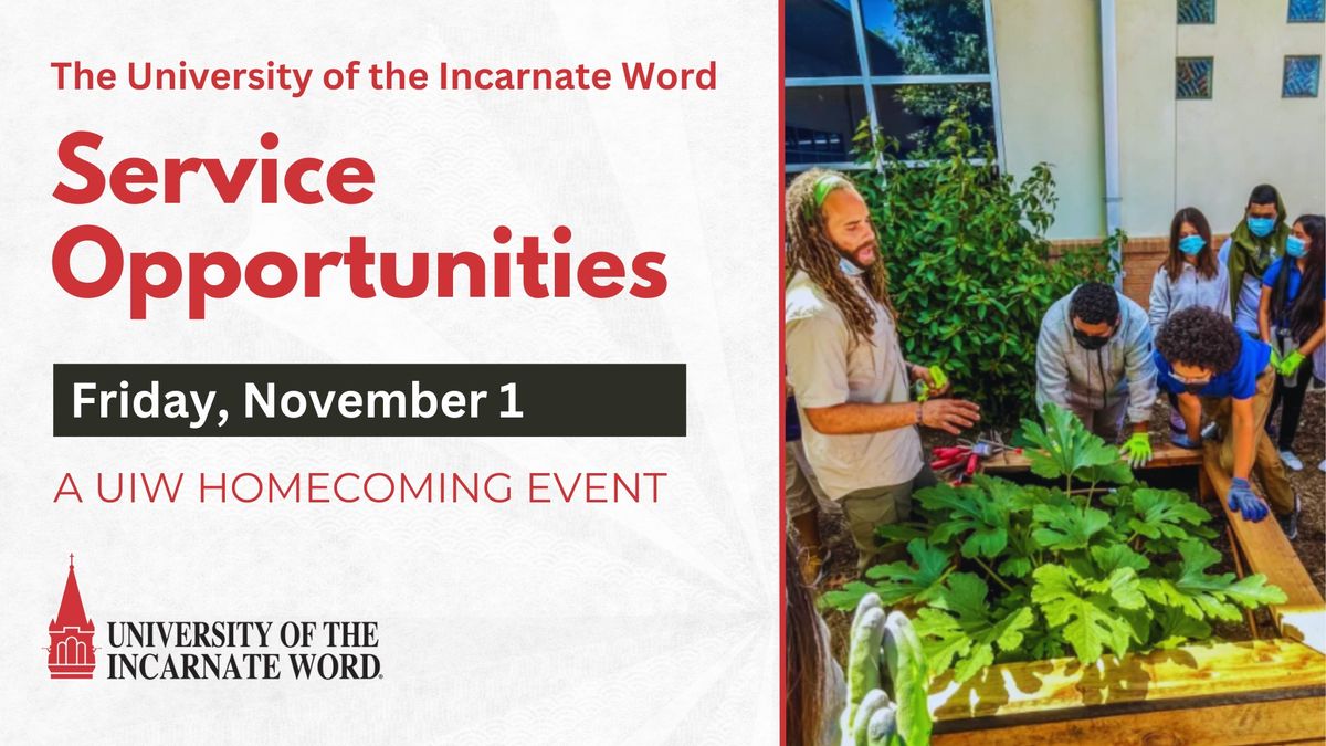 UIW Homecoming: Service Opportunities