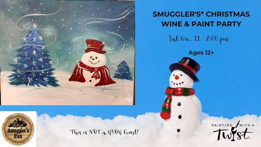 Smugglers Christmas Wine & Paint Party - Ages 12+